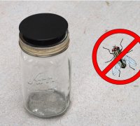 Fruit Fly Trap Mason Jar Lid by squinn, Download free STL model