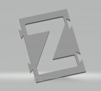 364 Bracelet with the letter Z 3D model 3D printable