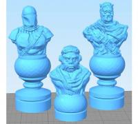 Original Lover aborre star wars chess set" 3D Models to Print - yeggi