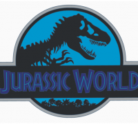 Jurassic World Logo 3d Models To Print Yeggi