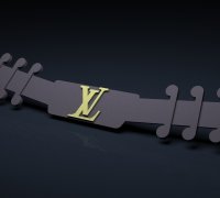 LV Logo - 3D Print Model by 3d_logoman