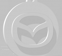 Mazda car logo keychain 3d model 3D model