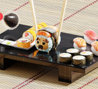 Free STL file Sushi Maker Set 🍣・3D printing template to download・Cults