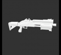 Tactical Assault Rifle Legendary Fortnite Battle Royale 3D Printed