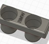 bmw e39 5 series tec cup holder pad by 3D Models to Print - yeggi