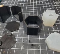 3D Printable Dice vault/box + silicone mold jigs/tools for resin