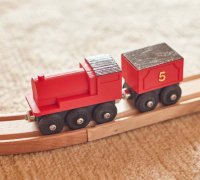 Toy Train Tank Car BRIO / IKEA compatible by SCHWEINERT.COM, Download free  STL model