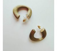 Louis Vuitton Stud Earrings 3D model 3D printable