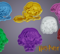 Harry Potter cookie cutters 3d printed set – Mystical Props