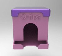qtip holder travel case 3D Models to Print - yeggi