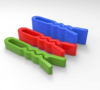 3D Printed Bag Clip by upidesign
