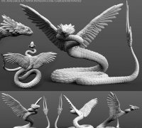 3D file Snake bush viper- Atheris-hispida 🐍・Template to download