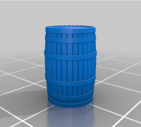 3D PRINTED BLUE PLASTIC BARRELS OO GAUGE 1:76 SCALE FOR MODEL RAILWAY AX057-OO 