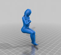 sitting girl 3D Models to Print - yeggi