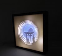 Wonderful Sunset light Boxes by tecnoculebras, Download free STL model