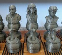 Imprimir STL Tabuleiro de xadrez para Harry Potter Wizard Chess Set Modelo  3D - 5167839
