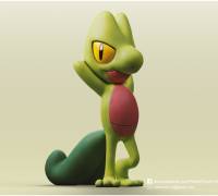 Pokemon - Shellder with 2 poses 3D model 3D printable