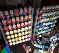 ▷ acrylic paint bottle organizer 3d models 【 STLFinder 】