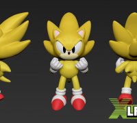 Free STL file Super Sonic (Smash Bros Wii U) 🎮・Object to download and to  3D print・Cults