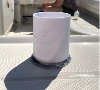cupholder for boat fishing rod holder by 3D Models to Print - yeggi