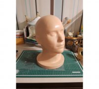 Female mannequin head+stand shown,unbreakable life size head-FD2 