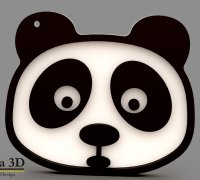 STL file Cute little panda 🐼・Model to download and 3D print・Cults