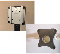 STL file LG (24)27MP59G-P VESA 75x75 adapter 🏢・3D print design