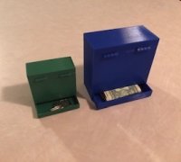 STL file Small storage box with compartments