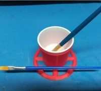Free STL file Minature Painting Water Cup 🖼️・3D printable