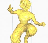 3D file Goku Black Rose SSJ3 Mastered 🌹・Model to download and 3D  print・Cults