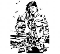 pirate stencil printable