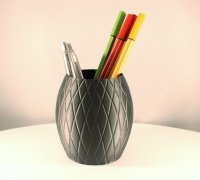 Wavy Pencil Holder - Vase mode by SNASA, Download free STL model