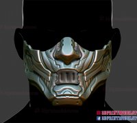 Japanese Fox Mask Demon Kitsune Cosplay Helmet Oni Samurai | 3D Print Model