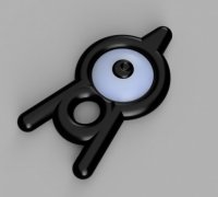 POKEMON UNOWN NON-MMU FRIDGE MAGNET “C” - 3D model by thelightspd on Thangs