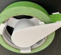 Free STL file Masking Tape Dispenser - Better Center Wheel Only