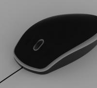 Logitech M720 Triathlon Mouse, 3D CAD Model Library