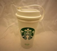 Starbucks Styled Coffee Tumbler Keychain by NavierIsStoked, Download free  STL model