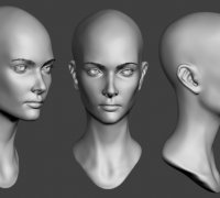 HiPlay 1/6 Scale Female Figure Head Sculpt, Short Hair, Eye