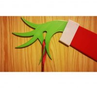 STL file The Grinch Hand Wall Mount ✋・3D printable model to