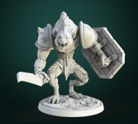 Dungeons & Dragons Warhammer Pathfinder TTRPG Gnoll by White Werewolf Tavern RPG