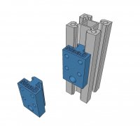 Aluminium construction profile 30x30 3D model