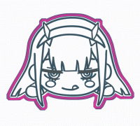 STL file Zero Two from the anime Darling in the franxx 👾・3D printing idea  to download・Cults