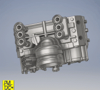 CLASSIC Volkswagen ENGINE, 3D CAD Model Library