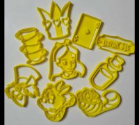 STL file Nerf Cookie Cutter Set 🍪・3D printing template to