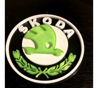 STL-Datei Pendentif porte clé Skoda / Skoda Schlüsselanhänger