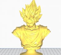 3D file Goku super sayajin bust - Dragon Ball Z 👤・3D printer