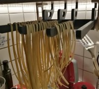 3D file Wooden Collapsible Pasta & Spaghetti Drying Rack 🪵・3D printer  design to download・Cults