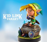 Zelda Ocarina Of Time Young Link - 3D PRINTABLE STATUE | 3D Print Model