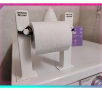 Minimalist Quick Change Toilet Paper Roll Holder by Chriswak, Download  free STL model