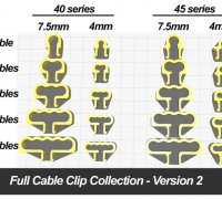 Best Cable Clips by llucon, Download free STL model
